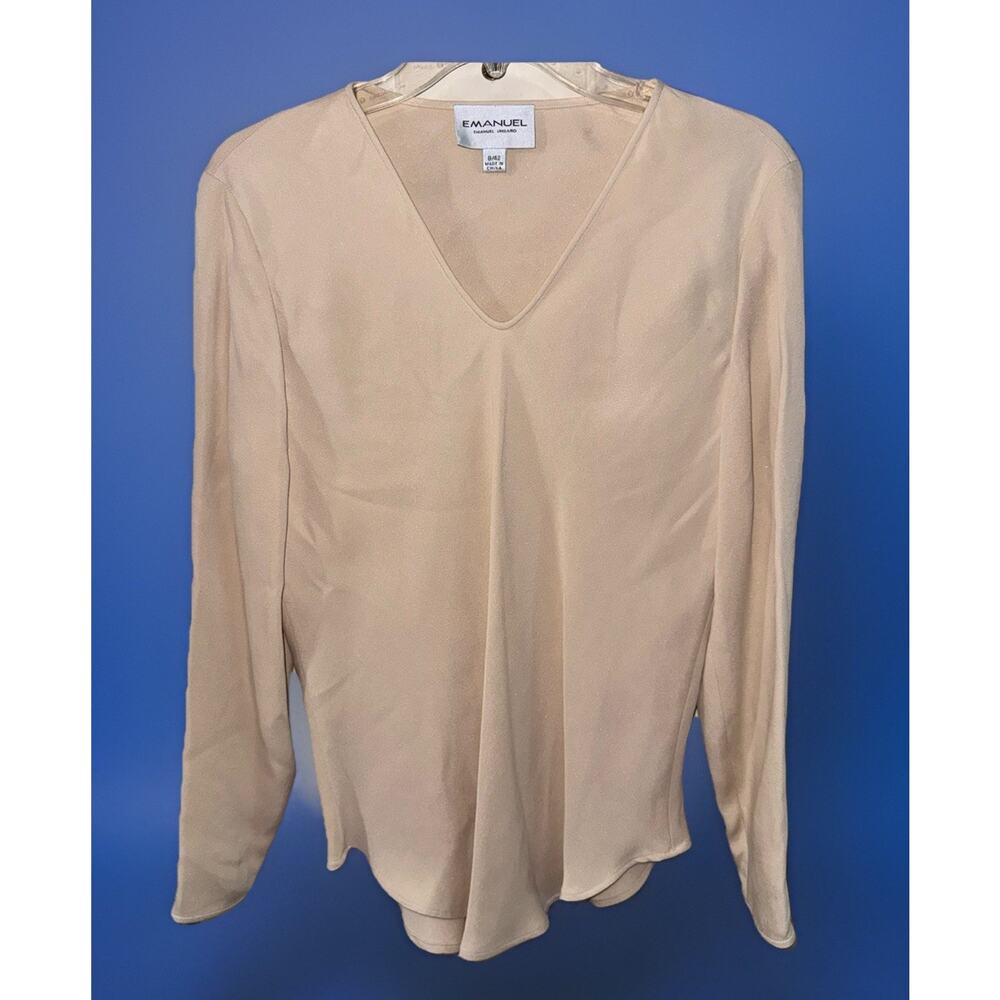 Emanuel for Emanuel Ungaro Silk Blouse Top Sz 8 US 42 EU Classic Designer EUC
